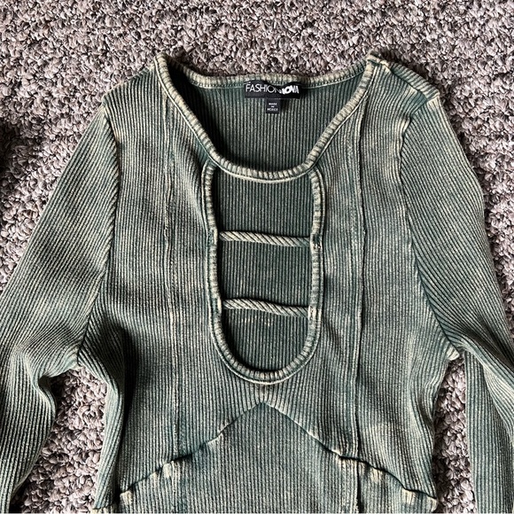 Fashion Nova Janie Olive Legging Set - Picture 8 of 8